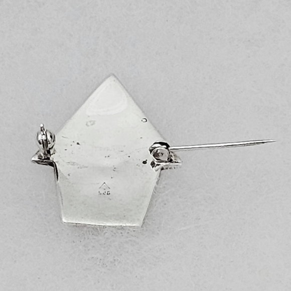 Silpada Rare Sterling Silver Brass Copper Cat Dog Heart House Pin Brooch FFI664 - Picture 8 of 16